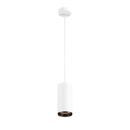 Lampa suspendata, lustra NUMINOS L Pendant, white Indoor LED pendant light white/black 2700K 24°,