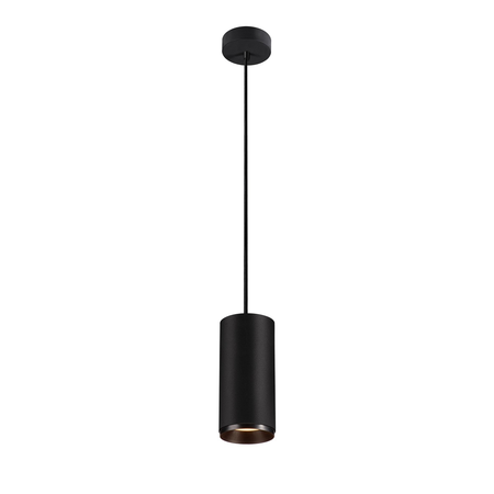 Lampa suspendata, lustra NUMINOS L Pendant, black Indoor LED recessed ceiling light black/black 3000K 24°,