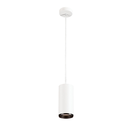 Lampa suspendata, lustra NUMINOS L Pendant, white Indoor LED pendant light black/black 4000K 36°,