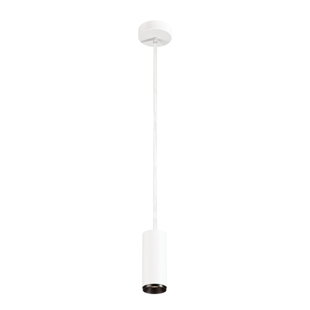 Lampa suspendata, lustra NUMINOS S Pendant, white Indoor LED pendant light white/black 4000K 24°,