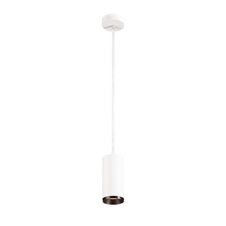 Lampa suspendata, lustra NUMINOS M Pendant, white Indoor LED pendant light white/black 2700K 36°,