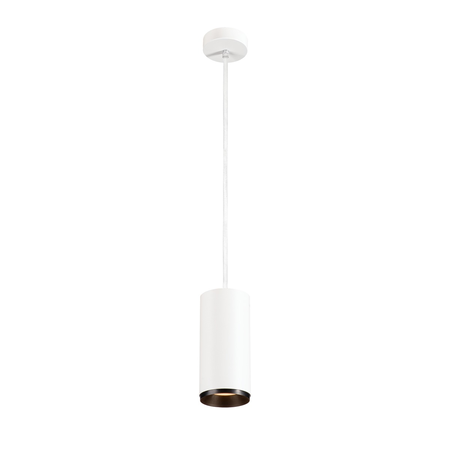 Lampa suspendata, lustra NUMINOS L Pendant, white Indoor LED pendant light white/black 2700K 36°,