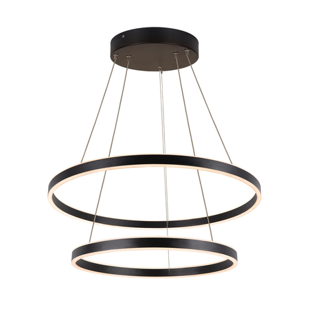 Lampa suspendata, lustra ONE DOUBLE Pendant, black Indoor LED pendant light black CCT switch 2700/3000K,