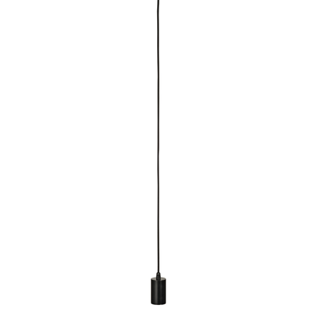 Lampa suspendata, lustra FITU Pendant E27, black pendant, A60, round, black, 5m cable with open cable end, max. 60W,