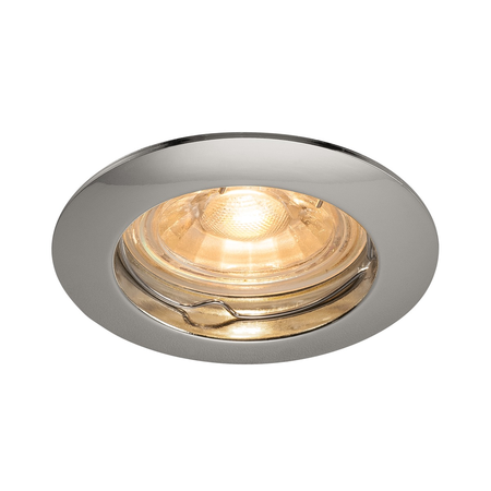 Spot incastrat, PIKA Ceiling lights GU10, chrome recessed ceiling light, QPAR51, rigid, chrome, max. 50W,