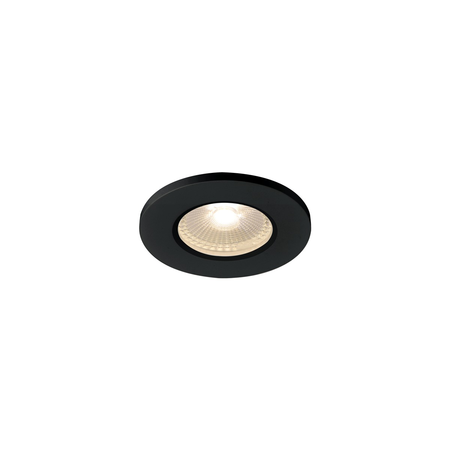 Spot incastrat, KAMUELA ECO Ceiling lights, black fire protection recessed ceiling light, LED, 3000K, black, 38°, dimmable, IP65,