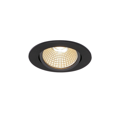 Spot incastrat, NEW TRIA 68 Ceiling lights, black LED indoor recessed ceiling light, black, 1800-3000K, 7.2W,