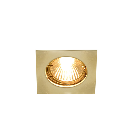 Spot incastrat, PIKA Ceiling lights GU10, brass indoor recessed ceiling light, brass, fixed, max. 50W,