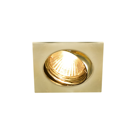 Spot incastrat, PIKA Ceiling lights GU10, brass indoor recessed ceiling light, brass, swivelling, max. 50W,