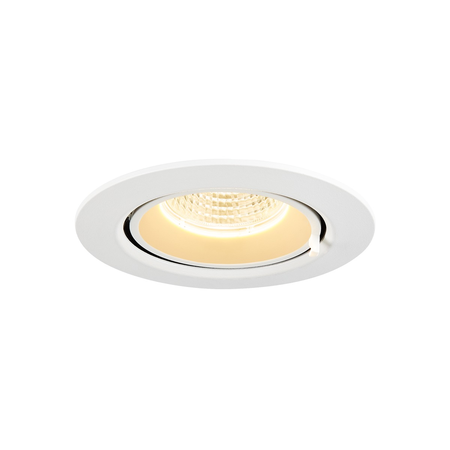 Spot incastrat, GIMBLE IN 68 Ceiling lights, white Indoor LED recessed ceiling light, white, 3000K,
