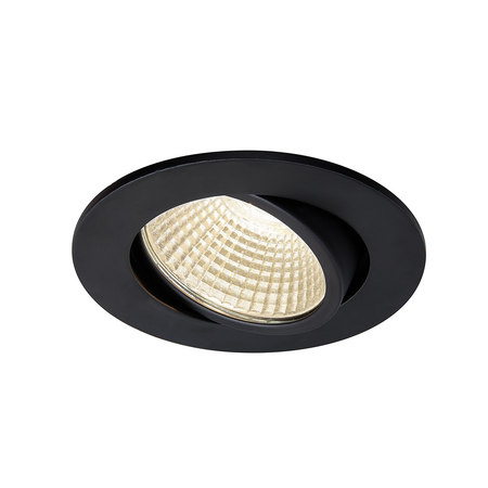 Spot incastrat, NEW TRIA 68 Ceiling lights, black Indoor LED recessed ceiling light black round 3000K 38° incl. driver clip springs,