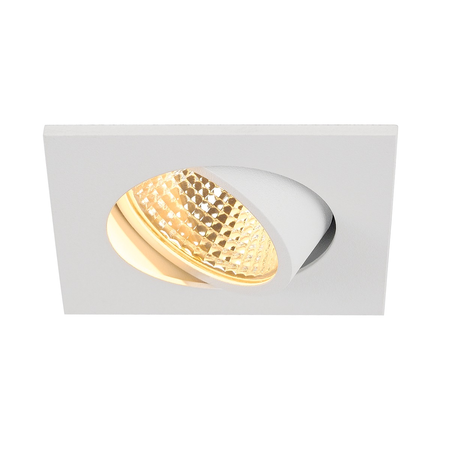 Spot incastrat, NEW TRIA 68 Ceiling lights, white Indoor LED recessed ceiling light white square 2700K 38° incl. driver clip springs,