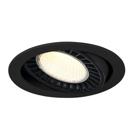 Spot incastrat, SUPROS Ceiling lights, black Indoor LED recessed ceiling light black round 4000K 60° CRI90 2700lm,