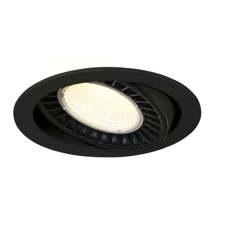 Spot incastrat, SUPROS Ceiling lights, black Indoor LED recessed ceiling light black round 4000K 60° CRI90 3520lm,