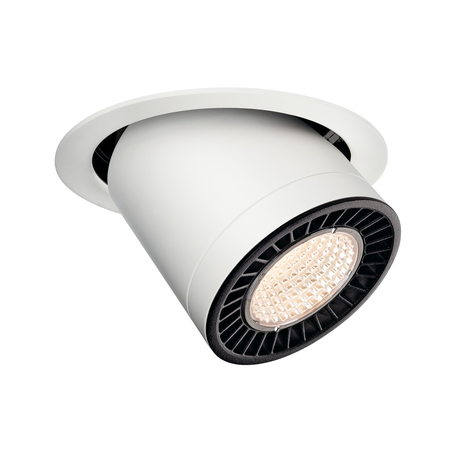 Spot incastrat, SUPROS Ceiling lights, white Indoor LED recessed ceiling light white round 3000K 60° CRI90 3380lm,