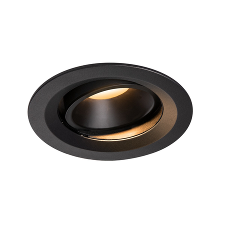 Spot incastrat, NUMINOS MOVE M Ceiling lights, black Indoor LED recessed ceiling light black/black 2700K 40° rotating and pivoting,