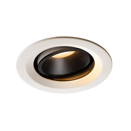 Spot incastrat, NUMINOS MOVE M Ceiling lights, white Indoor LED recessed ceiling light white/black 2700K 40° rotating and pivoting,