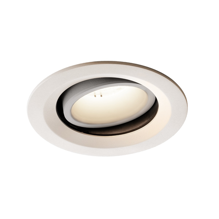 Spot incastrat, NUMINOS MOVE M Ceiling lights, white Indoor LED recessed ceiling light white/white 4000K 55° rotating and pivoting,