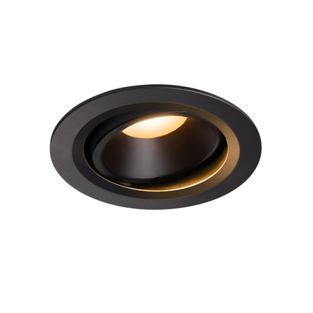 Spot incastrat, NUMINOS MOVE L Ceiling lights, black Indoor LED recessed ceiling light black/black 2700K 20° rotating and pivoting,