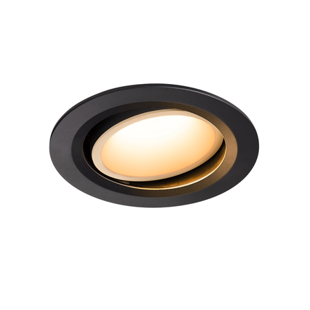 Spot incastrat, NUMINOS MOVE L Ceiling lights, black Indoor LED recessed ceiling light black/white 2700K 20° rotating and pivoting,