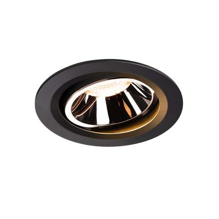 Spot incastrat, NUMINOS MOVE L Ceiling lights, black Indoor LED recessed ceiling light black/chrome 2700K 20° rotating and pivoting,