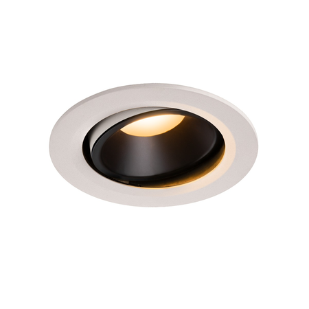 Spot incastrat, NUMINOS MOVE L Ceiling lights, white Indoor LED recessed ceiling light white/black 2700K 20° rotating and pivoting,