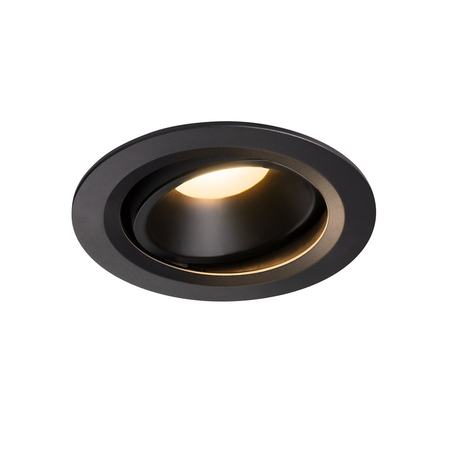 Spot incastrat, NUMINOS MOVE L Ceiling lights, black Indoor LED recessed ceiling light black/black 3000K 20° rotating and pivoting,