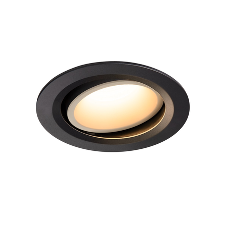 Spot incastrat, NUMINOS MOVE L Ceiling lights, black Indoor LED recessed ceiling light black/white 3000K 20° rotating and pivoting,