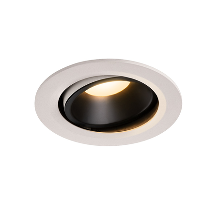 Spot incastrat, NUMINOS MOVE L Ceiling lights, white Indoor LED recessed ceiling light white/black 3000K 40° rotating and pivoting,