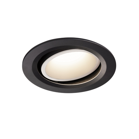 Spot incastrat, NUMINOS MOVE L Ceiling lights, black Indoor LED recessed ceiling light black/white 4000K 40° rotating and pivoting,