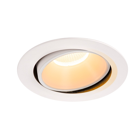 Spot incastrat, NUMINOS MOVE XL Ceiling lights, white Indoor LED recessed ceiling light white/white 2700K 55° rotating and pivoting,