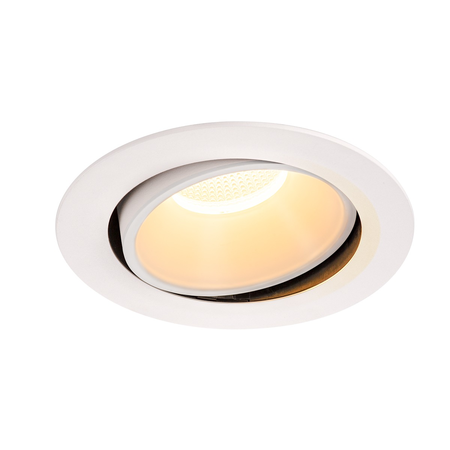 Spot incastrat, NUMINOS MOVE XL Ceiling lights, white Indoor LED recessed ceiling light white/white 3000K 20° rotating and pivoting,