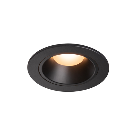 Spot incastrat, NUMINOS S Ceiling lights, black Indoor LED recessed ceiling light black/black 2700K 55° including leaf springs,