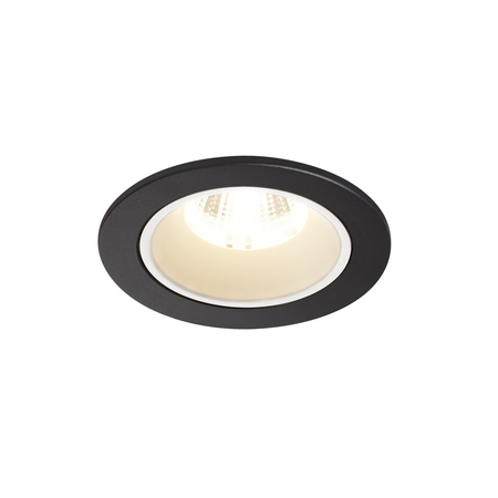 Spot incastrat, NUMINOS S Ceiling lights, black Indoor LED recessed ceiling light black/white 4000K 20° gimballed, rotating and pivoting, including leaf springs,