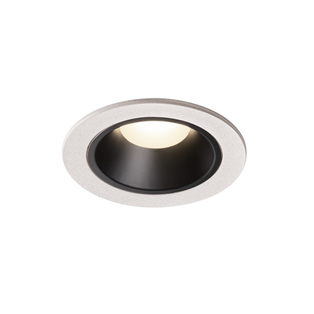 Spot incastrat, NUMINOS S Ceiling lights, white Indoor LED recessed ceiling light white/black 4000K 20° gimballed, rotating and pivoting, including leaf springs,