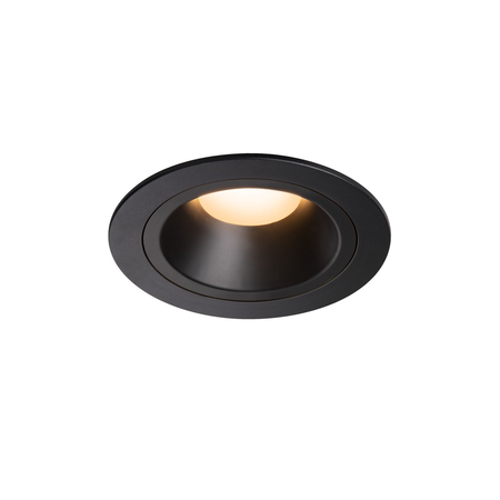 Spot incastrat, NUMINOS M Ceiling lights, black Indoor LED recessed ceiling light black/black 2700K 40° gimballed, rotating and pivoting, including leaf springs,