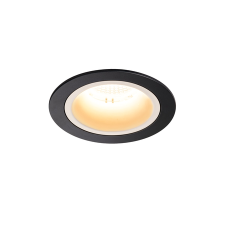 Spot incastrat, NUMINOS M Ceiling lights, black Indoor LED recessed ceiling light black/white 3000K 40° gimballed, rotating and pivoting, including leaf springs,