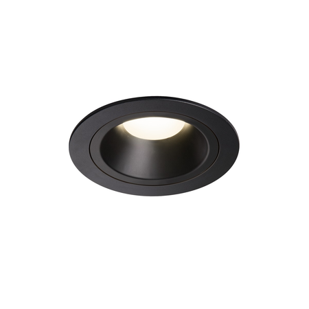 Spot incastrat, NUMINOS M Ceiling lights, black Indoor LED recessed ceiling light black/black 4000K 20° gimballed, rotating and pivoting, including leaf springs,