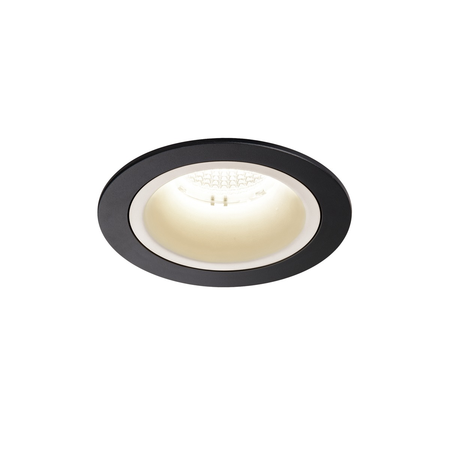 Spot incastrat, NUMINOS M Ceiling lights, black Indoor LED recessed ceiling light black/white 4000K 55° gimballed, rotating and pivoting, including leaf springs,