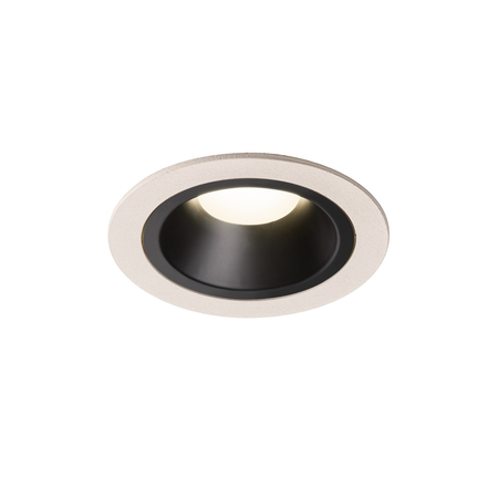 Spot incastrat, NUMINOS M Ceiling lights, white Indoor LED recessed ceiling light white/black 4000K 55° gimballed, rotating and pivoting, including leaf springs,