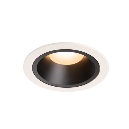 Spot incastrat, NUMINOS L Ceiling lights, white Indoor LED recessed ceiling light white/black 2700K 55°,