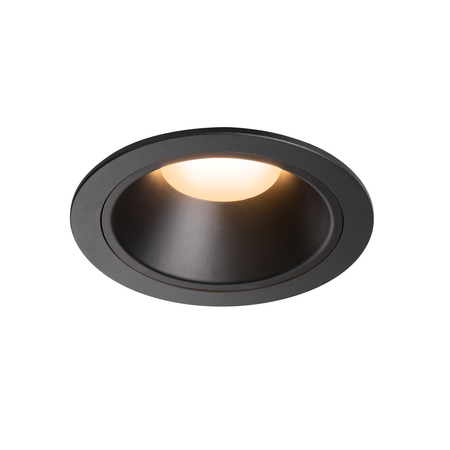 Spot incastrat, NUMINOS XL Ceiling lights, black Indoor LED recessed ceiling light black/black 2700K 55°,
