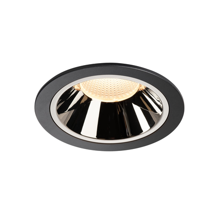 Spot incastrat, NUMINOS XL Ceiling lights, black Indoor LED recessed ceiling light black/chrome 3000K 20°,