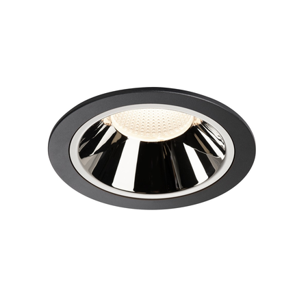 Spot incastrat, NUMINOS XL Ceiling lights, black Indoor LED recessed ceiling light black/chrome 4000K 40°,