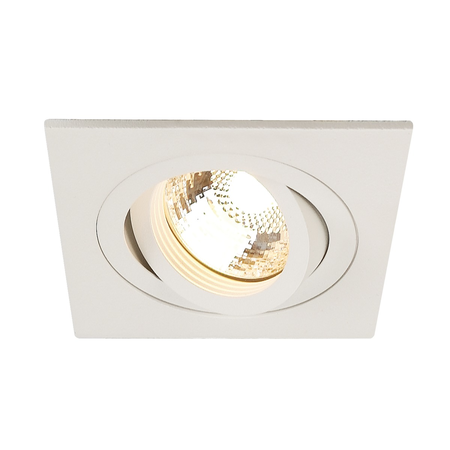 Spot incastrat, NEW TRIA 78 Ceiling lights GU10, white single-headed, QPAR51, square, white, max. 50W, incl. leaf springs,