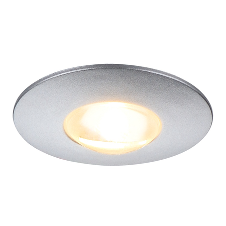 Spot incastrat, DEKLED Ceiling lights, grey recessed fitting, LED, 3000K, round, silver metallic, 1W,