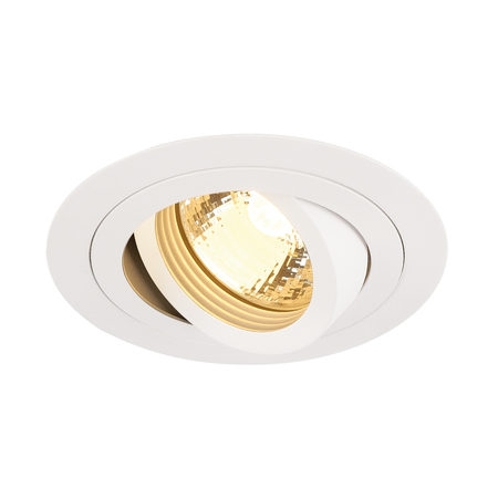 Spot incastrat, NEW TRIA 78 Ceiling lights GU10, white single-headed, QPAR51, round, white, max. 50W, incl. clip springs,