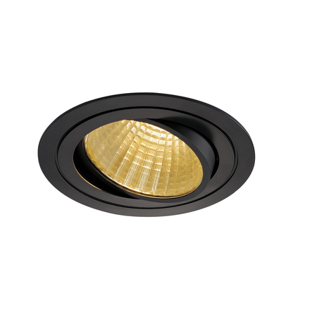 Spot incastrat, NEW TRIA 150 Ceiling lights, black LED, 2700K, round, black, 30°, 29W, incl. driver, clip springs,