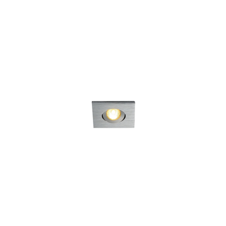 Spot incastrat, NEW TRIA 45 Ceiling lights, aluminium Power LED, 3000K, square, brushed aluminium, 30°, incl. driver, clip springs,