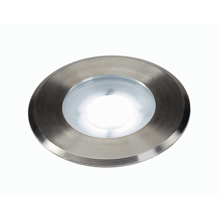 Spot incastrat, DASAR® FLAT 80 Recessed fittings, stainless steel outdoor inground fitting, LED, 5000K, IP67, round, brushed stainless steel, 4.3W,